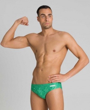 Arena Kikko Brief Black / Multicolor Green | 547092-ISB