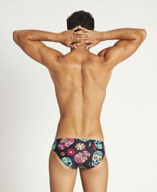 Arena Crazy Skulls Carnival Brief Black Multicolor | 386175-ZGS