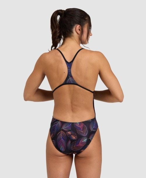 Arena Falling Leaves Booster Back One Piece Multicolor | 284561-AUQ