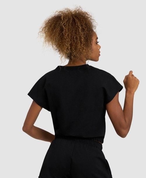 Arena Icons Crop Tee Black | 951703-YSW