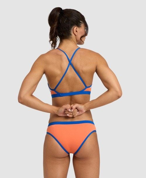 Arena Icons Solid Cross Back Bikini Royal | 164835-ATQ