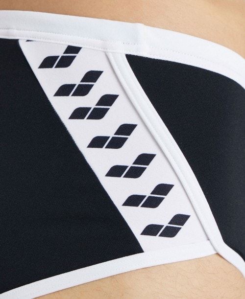 Arena Icons Solid Low Waist Short Black / White | 275683-TOI