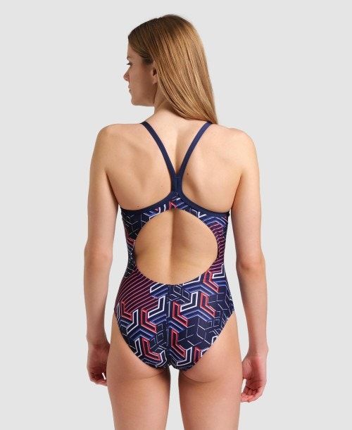 Arena Kikko Pro Light Drop Back One Piece Navy | 015369-FZG