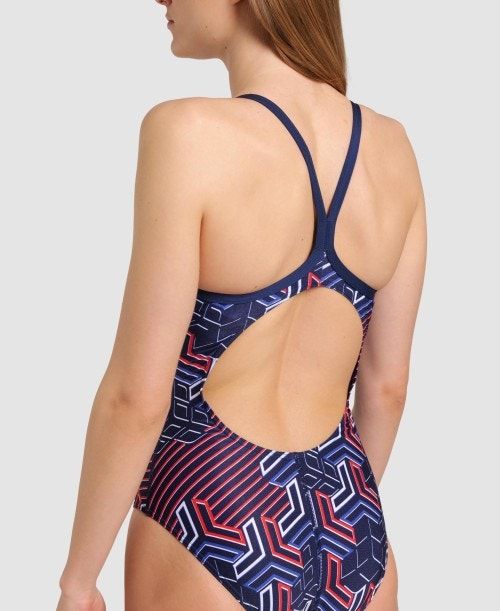 Arena Kikko Pro Light Drop Back One Piece Navy | 015369-FZG