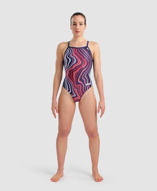 Arena Marbled Lightdrop Back One Piece Multicolor | 102946-RZA