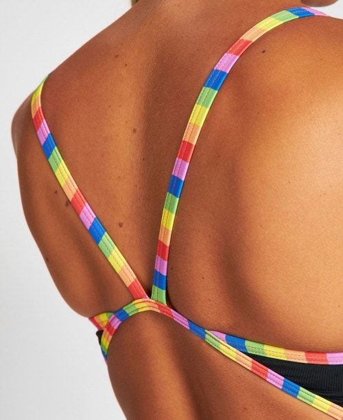 Arena Pride Superfly Back One Piece Black / Multicolor | 897421-XDE