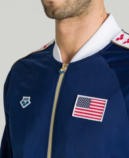 Arena Relax Iv Nations Team Jacket Navy | 437289-LRD
