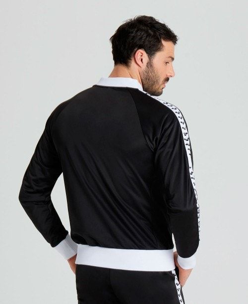 Arena Relax Iv Team Full-zip Jacket Black / White / Black | 635297-RMT