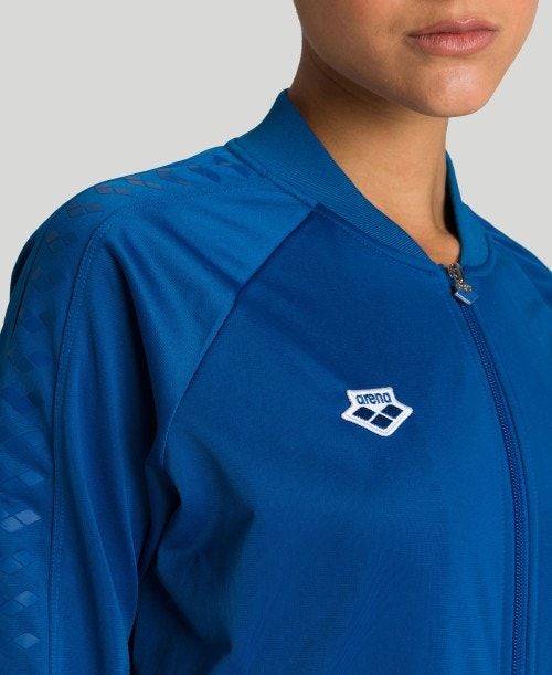 Arena Relax Iv Team Full-zip Jacket Blue | 102538-NHD