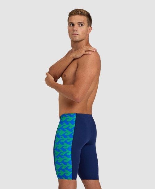 Arena Ride The Wave Jammer Navy / Navy Green | 265901-WEN