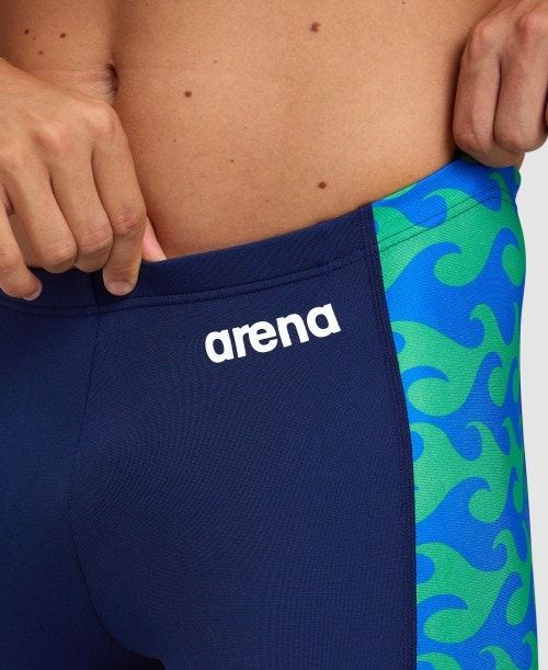 Arena Ride The Wave Jammer Navy / Navy Green | 265901-WEN