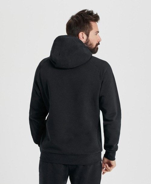 Arena Team Hooded Sweatshirt Panel Black | 278164-TRO
