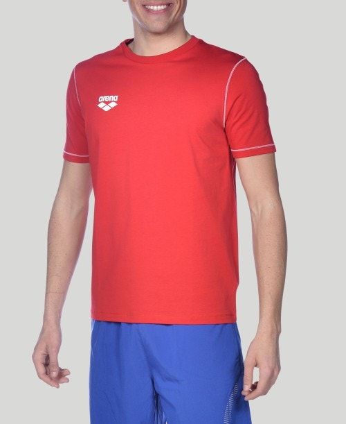Arena Team Line Short Sleeve Tee Red | 789405-HBR