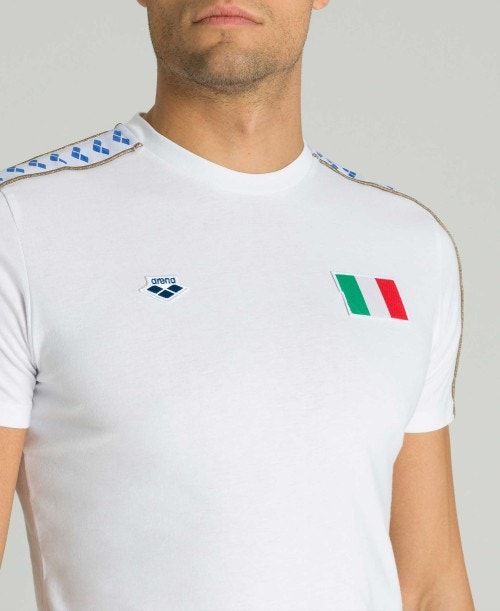 Arena Team Nations T-shirt White | 980214-FBG