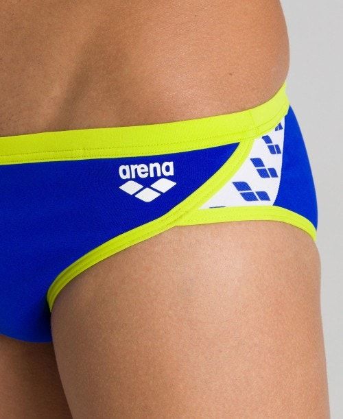 Arena Team Stripe Brief Blue / Green | 964725-UOI