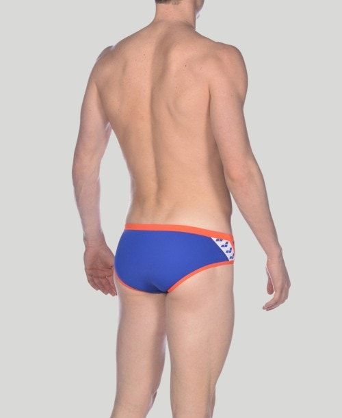 Arena Team Stripe Brief Blue / Pink | 917426-EGV