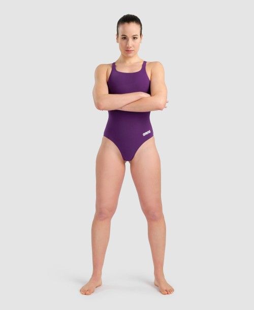 Arena Team Swim Pro Solid One Piece Purple / White | 806314-YWD