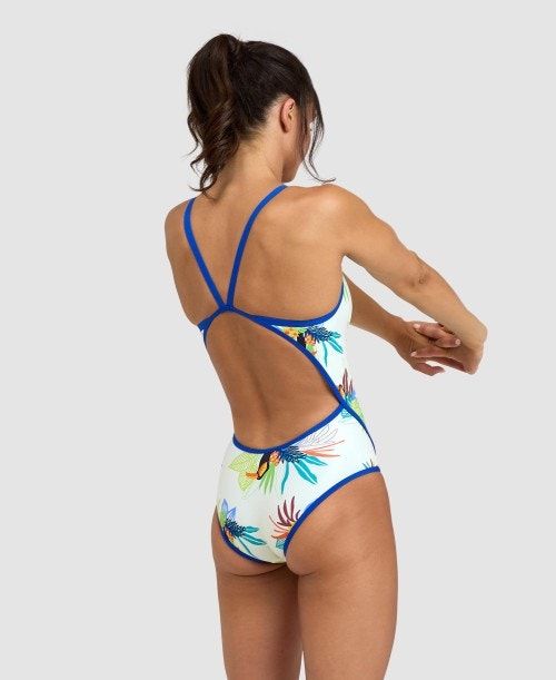 Arena Toucan Super Fly Back One Piece Blue / White Multicolor | 972683-GHV