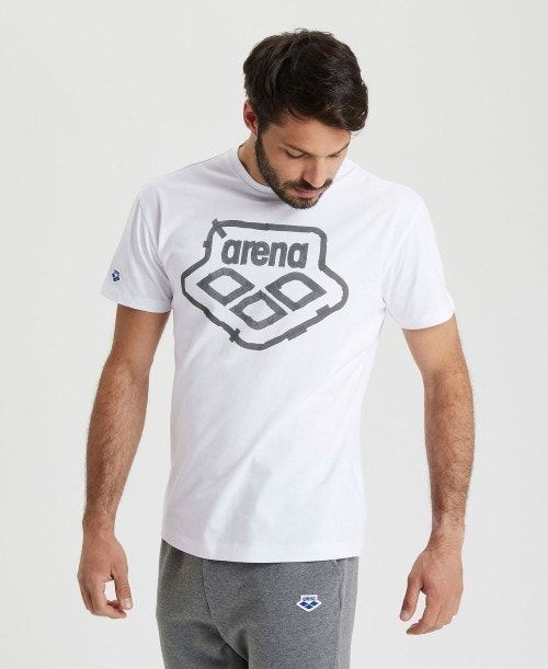 Arena Uni T-shirt White | 315294-EVW