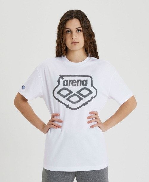 Arena Uni T-shirt White | 315294-EVW